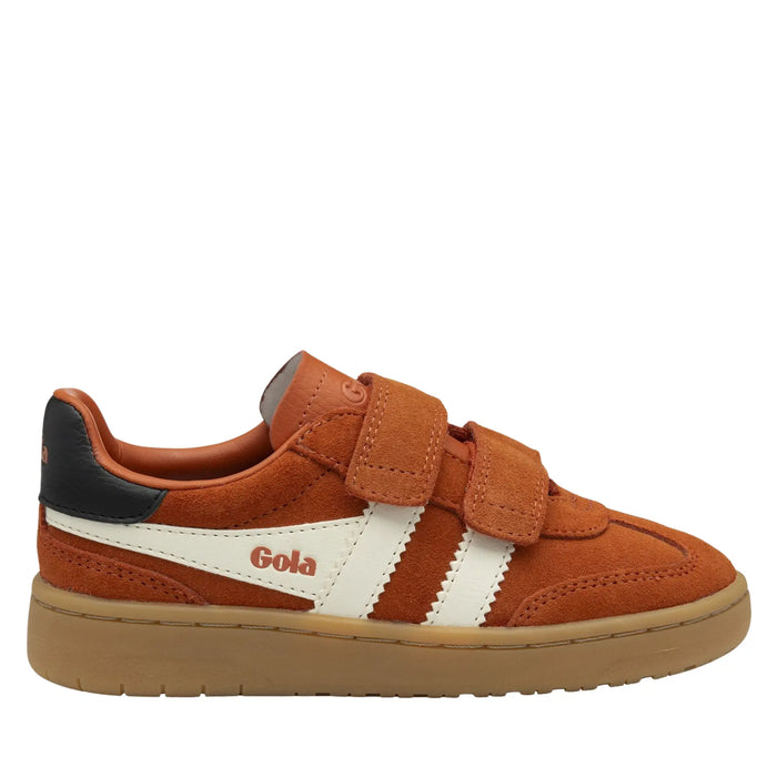 Gola Classics Kid's Viper Strap Trainer - Moody Orange/Off White/Black/Gum by Swell-O-Phonic