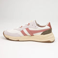 Gola Classics Women's Saturn Sneakers - White/Coral Pink/Khaki by Swell-O-Phonic