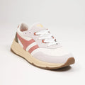 Gola Classics Women's Saturn Sneakers - White/Coral Pink/Khaki by Swell-O-Phonic