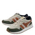 Gola Men's Delta Trainer - Off White/Dark Khaki/Moody Orange by Swell-O-Phonic