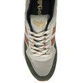Gola Men's Delta Trainer - Off White/Dark Khaki/Moody Orange by Swell-O-Phonic