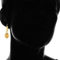 Gold Ball Drop Lever Back Earrings by DailySale
