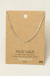 Gold Dipped Cz Chain Link Necklace: Silver