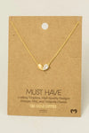 Gold Dipped Cz Heart Shape Pendant Necklace
