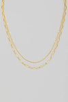 Gold Dipped Mixed Chains Necklace