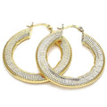 Gold Filled Flat Hoop Earrings by DailySale