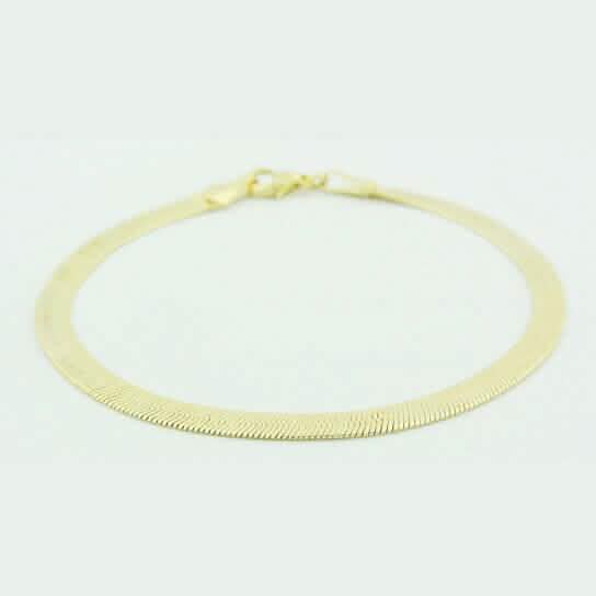 Gold Filled Herringbone 7.5 Inch Bracelet by DailySale