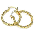 Gold Filled Twist Hoop Earring by DailySale