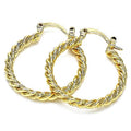 Gold Filled Twist Hoop Earring by DailySale