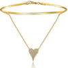 Gold Heart Pendant Necklace