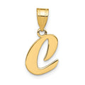 Gold Initial Pendant by Fine Color Jewels