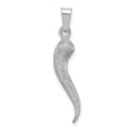 Gold Italian Horn Pendants by Fine Color Jewels