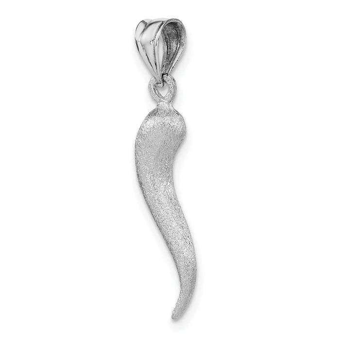 Gold Italian Horn Pendants by Fine Color Jewels