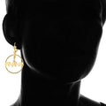 Gold Plated Elephant Dangle Earrings Made with Swarovski Crystals by DailySale