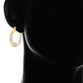 Gold Plated Elephant Stamp Hoop Earrings by DailySale