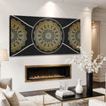 Gold Sacred Geometry Wall Art by Tailored Canvases