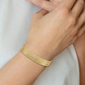 Gold Seven Strand Slip-on Bangles Bracelet by Fine Color Jewels
