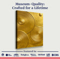 Gold Symphony Wall Art by Tailored Canvases