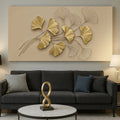 Golden Botanical Wall Art by Tailored Canvases