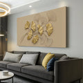 Golden Botanical Wall Art by Tailored Canvases