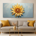 Golden Dandelion Minimalist Abstract Wall Art II by Tailored Canvases
