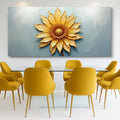 Golden Dandelion Minimalist Abstract Wall Art II by Tailored Canvases