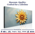 Golden Dandelion Minimalist Abstract Wall Art II by Tailored Canvases