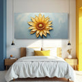 Golden Dandelion Minimalist Abstract Wall Art II by Tailored Canvases