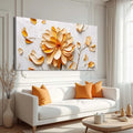 Golden Dandelion Minimalist Abstract Wall Art III by Tailored Canvases