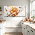 Golden Dandelion Minimalist Abstract Wall Art III by Tailored Canvases