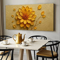 Golden Dandelion Minimalist Abstract Wall Art IV by Tailored Canvases