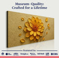 Golden Dandelion Minimalist Abstract Wall Art IV by Tailored Canvases