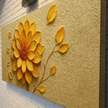 Golden Dandelion Minimalist Abstract Wall Art IV by Tailored Canvases