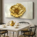 Golden Dandelion Minimalist Abstract Wall Art VI by Tailored Canvases