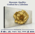 Golden Dandelion Minimalist Abstract Wall Art VI by Tailored Canvases