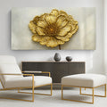 Golden Dandelion Minimalist Abstract Wall Art VI by Tailored Canvases