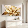 Golden Dandelion Minimalist Abstract Wall Art VIII by Tailored Canvases