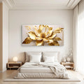 Golden Dandelion Minimalist Abstract Wall Art VIII by Tailored Canvases