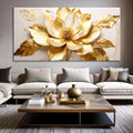 Golden Dandelion Minimalist Abstract Wall Art VIII by Tailored Canvases