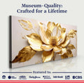Golden Dandelion Minimalist Abstract Wall Art VIII by Tailored Canvases