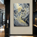 Golden Flow Wall Art by Tailored Canvases