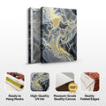 Golden Flow Wall Art by Tailored Canvases
