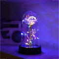 Golden Foil Rose Flower Lamp, Decorative Light Ornament by DailySale