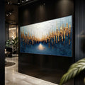 Golden Forest Reflection Abstract Wall Art by Tailored Canvases
