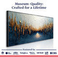 Golden Forest Reflection Abstract Wall Art by Tailored Canvases