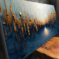Golden Forest Reflection Abstract Wall Art by Tailored Canvases