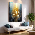 Golden Glow Elegant Flower Wall Art by Tailored Canvases