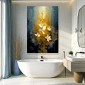 Golden Glow Elegant Flower Wall Art by Tailored Canvases