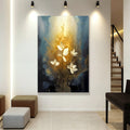 Golden Glow Elegant Flower Wall Art by Tailored Canvases