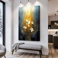 Golden Glow Elegant Flower Wall Art by Tailored Canvases